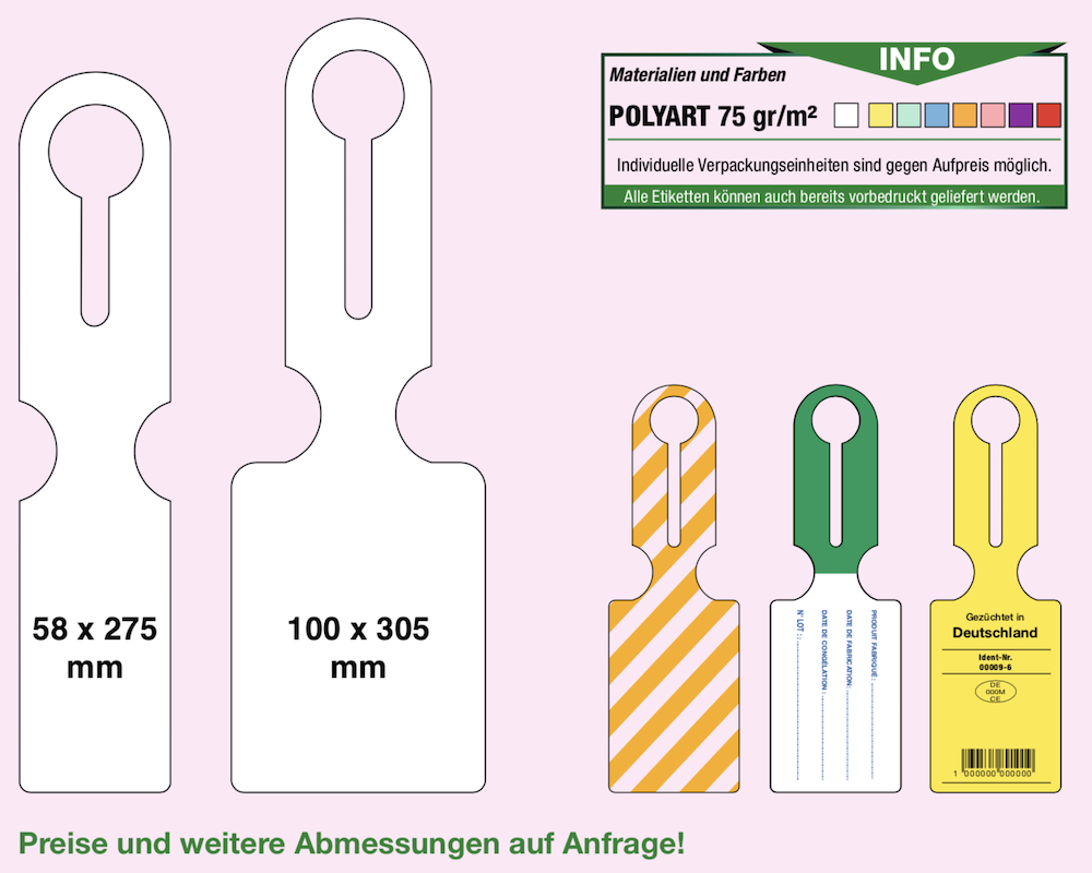 Anhängeetiketten