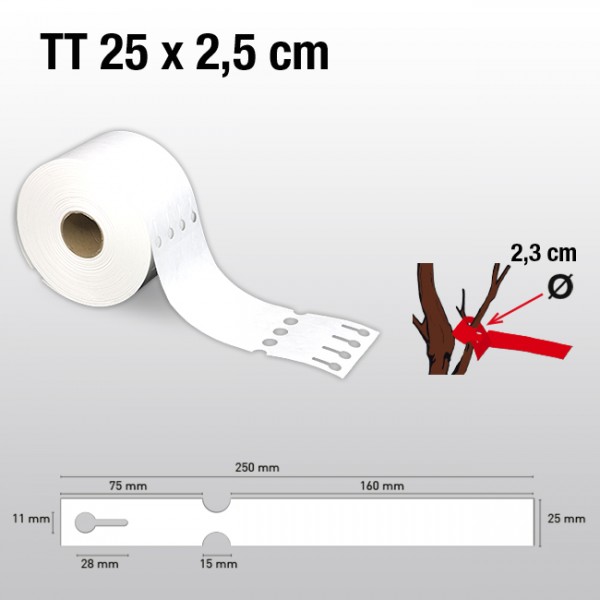 Schlaufenetiketten für Thermotransferdrucker TT25250 HDPE 150µ